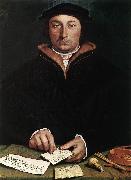 HOLBEIN, Hans the Younger Portrait of Dirk Tybis  fgbs oil painting picture wholesale